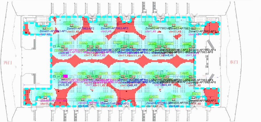 heap map in WiFi Monitoring Software