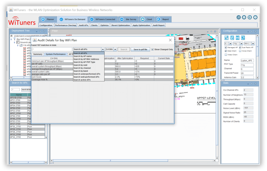 audit-detail-for-wireless-network-performance wifi optimization