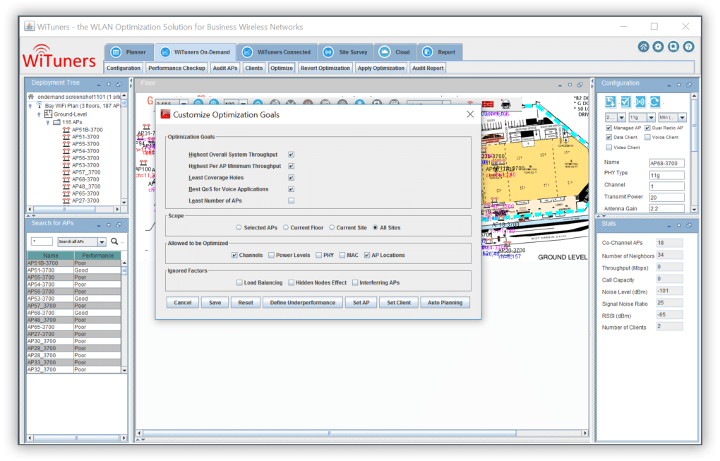 optimization configuration for wireless network performance checkup wifi optimization