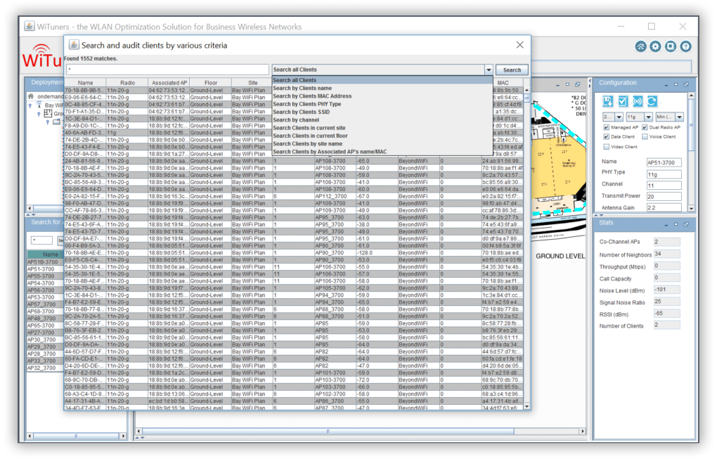 client properties for wireless network performance wifi optimization