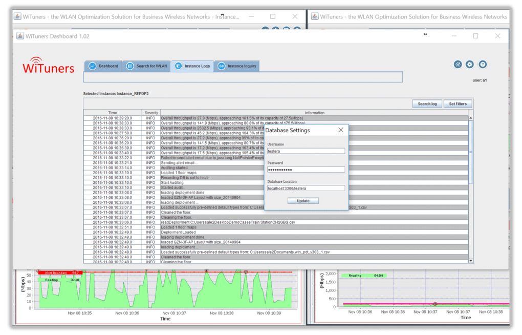 database settings for trend analysis