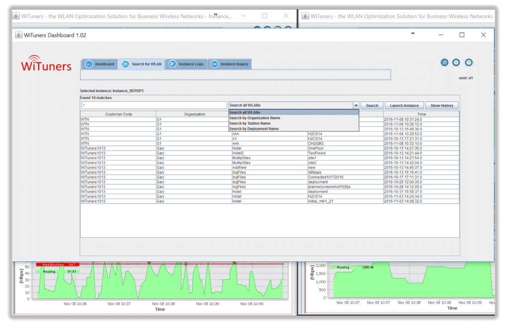 track history for wireless network configuration